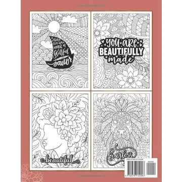 COLOR YOUR STRESS AWAY: Mental Health and Wellness Coloring Book for Teens and Adults Including Patterns, Mandalas, Flowers, Animals with Positive Affirmations for Self-Care and Self-Love