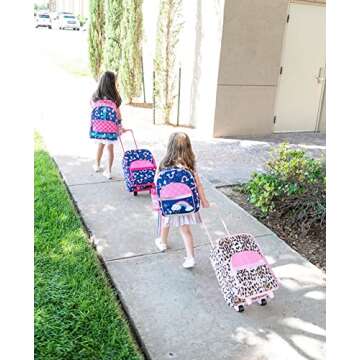 Stephen Joseph Kids Classic Rolling Luggage, Sloth, One Size