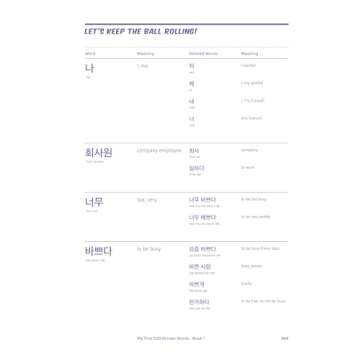 My First 500 Korean Words Book 1: Learn 500 Essential Everyday Korean Words through Stories, with More Than 1000 Related Words and Expressions, Plus Review Exercises for Beginners (Free Online Audio Available)