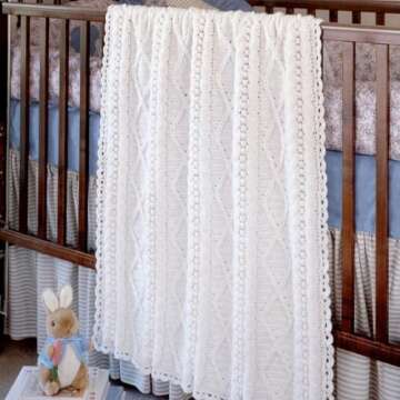 Leisure Arts Aran Baby Afghans to Crochet Book