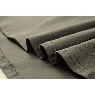 KLIEGOU Mens Longline Cotton Hipster T-Shirt in Army Green