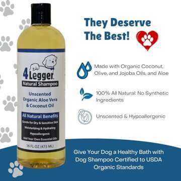 4Legger Natural Dog Shampoo - Hypoallergenic & Soothing