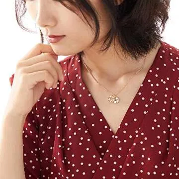 Zealmer Gold Plated Compass Necklace Perfect Graduation Gift