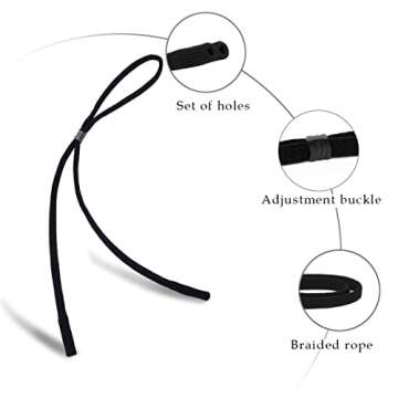 HALF CRESCEN Adjustable Sports Glasses Strap - 2 Pack