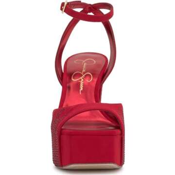 Jessica Simpson Women's LIRIO2 Sandal-Platform, Wicked Red, 7.5