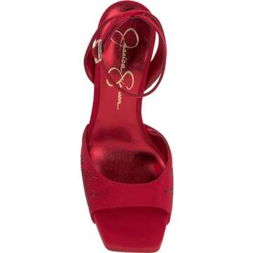 Jessica Simpson Women's LIRIO2 Sandal-Platform, Wicked Red, 7.5
