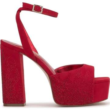 Jessica Simpson Women's LIRIO2 Sandal-Platform, Wicked Red, 7.5