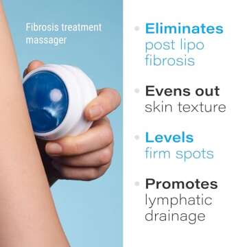 Lymphatic Drainage Massager, Massage Roller Ball, Fibro Roller for Fibrosis Treatment, Liposuction, ...