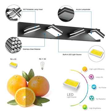 SineRise LED Modern Bathroom Vanity Light Fixtures - Stylish & Functional