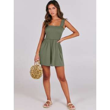 Caracilia Women's Trendy Beach Rompers for Summer Style