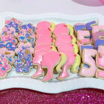 IKOJING Pink Girl Head Silicone Molds for Fun Baking