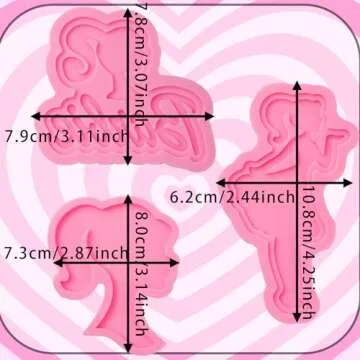 IKOJING Pink Girl Head Silicone Molds for Fun Baking