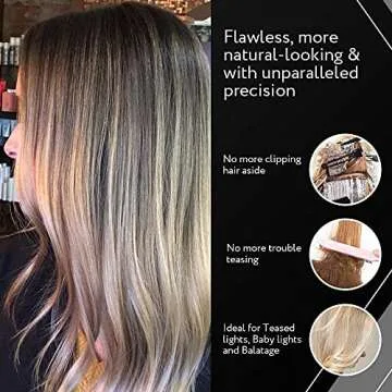 Authentic Cooboard Balayage Board with Teeth | Original Highlighting Paddle from The Maker of Cooboard Hair Highlighting Kit | Easy to Clean, Sturdy, Lightweight (Cooboard XXL Black)