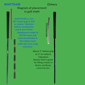 ShaftEase Golf Inserts for Vibration Reduction and Comfort
