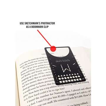 Sketchmark Multi-Tool Bookmark with 11+ Functions