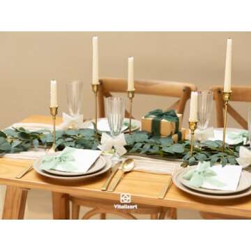 Vitalizart Dark Green Handmade Chiffon Silk Ribbon Fringe 3 Rolls 1.5" x 21 Yd Frayed Edges Ribbons for Wedding Invitations Bridal Bouquets Gifts Wrapping Crafts Holiday Decor