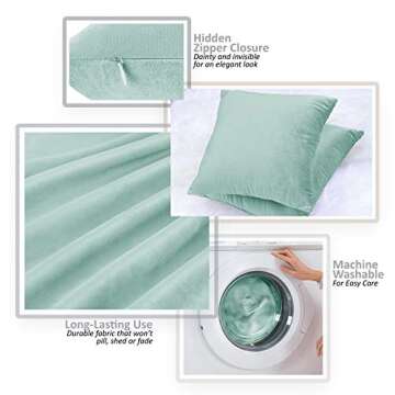 Cozy Velvet Nestl Euro Pillow Covers - Set of 4 26x26