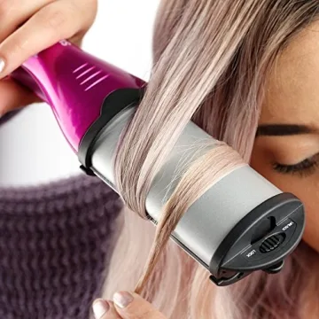 Bed Head Swerve Curve Hair Waver and Wand | 2 Tools in 1, Beachy Waves, Tousled Curls