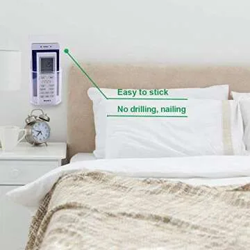 ZC GEL Clear Remote Holder for Tidy Spaces and Easy Access