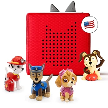 Toniebox Audio Player Starter Set – Red with Favorite Characters