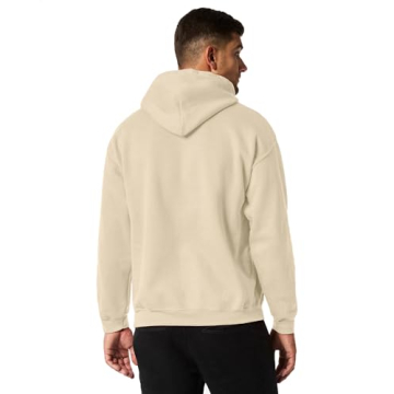 Gildan Men's Modern Off-White Hoodie XL for Comfort and Style