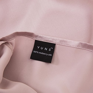 YUNS Luxury 25 Momme Mulberry Silk Pillowcase Queen Twin