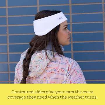 Turtle Fur Double-Layer Bang Band, Chelonia 150 Fleece Headband,Black,One Size