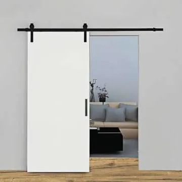 Homode Barn Door Handle - 12" Heavy Duty Matte Black Pull