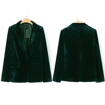 Elegant Lardy Women Velvet Blazer for Every Occasion
