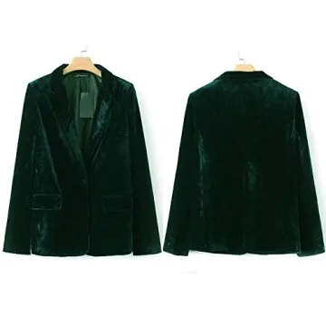 Elegant Lardy Women Velvet Blazer for Every Occasion