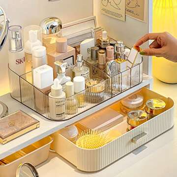 Decorcode Makeup Organizer for Vanity & Bathroom Storage