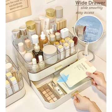 Decorcode Makeup Organizer for Vanity & Bathroom Storage