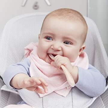 BEABA First Stage Baby Feeding Spoon Set, The Original Soft Tip Silicone Spoons for Babies, Gum Friendly BPA Lead Phthalate and Plastic Free, Great Gift Set (4 Pack), Rose