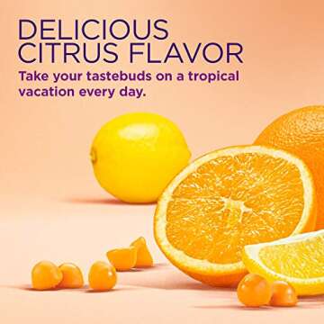 Nature's Bounty Hair, Skin & Nails with Biotin and Collagen, Citrus-Flavored Gummies Vitamin Supplement, Supports Hair, Skin, and Nail Health for Women, 2500 mcg, 80 Ct (2 pack)