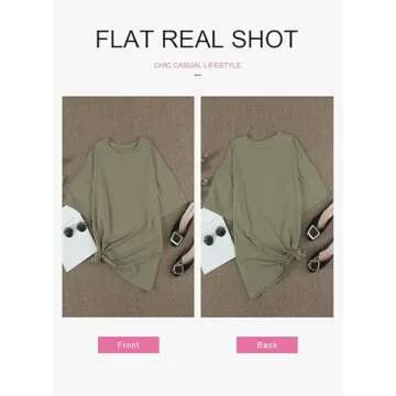 Dokotoo Womens Casual Summer Tops Short Sleeve Blouse