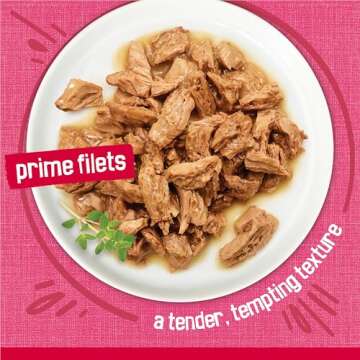 Purina Friskies Prime Filets With Salmon and Beef in Sauce High Protein Wet Cat Food - (Pack of 24) 5.5 oz. Cans