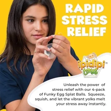 Funky Egg Splat Ball Squishy Toys for Stress Relief Fun