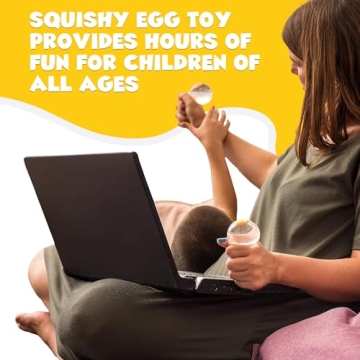 Funky Egg Splat Ball Squishy Toys for Stress Relief Fun