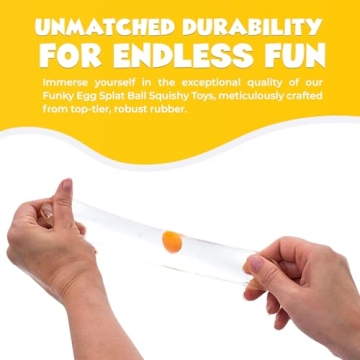 Funky Egg Splat Ball Squishy Toys for Stress Relief Fun