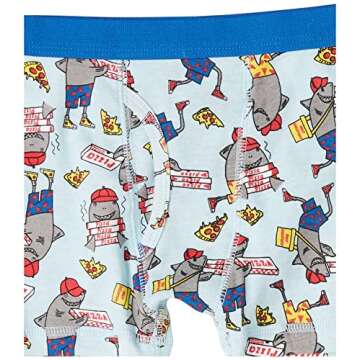 Spotted Zebra Boys' Cotton Boxer Briefs Underwear, Multipacks