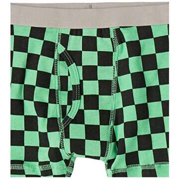 Spotted Zebra Boys' Cotton Boxer Briefs Underwear, Multipacks