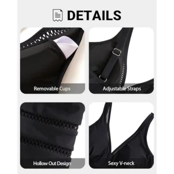 Daci Women Plus Size Sexy Hollow Out One Piece Swimsuit