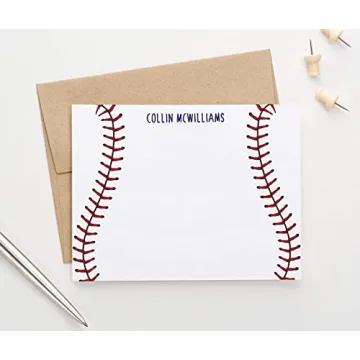 Personalized Baseball Stationery Set for Kids and Teams