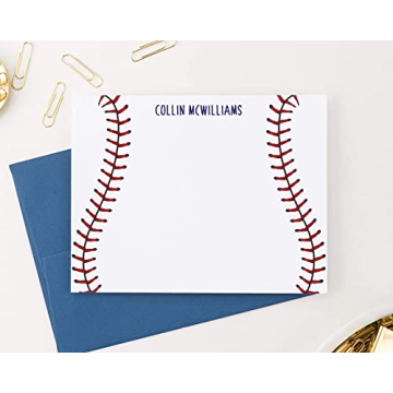 Personalized Baseball Stationery Set for Kids and Teams