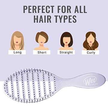 Wet Brush Speed Dry Hair Brush - Purple (Osmosis) - Vented Design and Ultra Soft HeatFlex Bristles Are Blow Dry Safe With Ergonomic Handle Manages Tangle and Uncontrollable Hair - Pain-Free