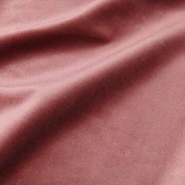 DUHOME Home Office Chair Computer Armchair Task Chair Velvet Upholstered Chair Height Adjustable Comfortable Stool Swivel Rolling with Rose Gold Metal Base Pink