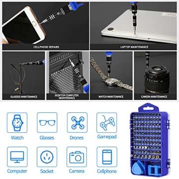 Versatile 121-in-1 Precision Screwdriver Set for Electronics Repair