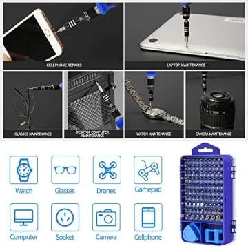 Versatile 121-in-1 Precision Screwdriver Set for Electronics Repair