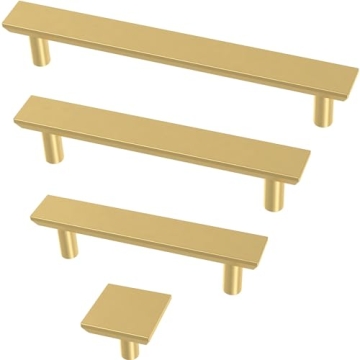 Modern Gold Cabinet Handles 10-Pack by Franklin Brass