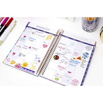 HARDCOVER bloom daily planners 2020 Calendar Year Day Planner (January 2020 - December 2020) - Passion/Goal Organizer - Monthly & Weekly Inspirational Agenda Book - 6" x 8.25" - Succulents